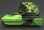 E-SKINS Xbox One gaming console skin Polygon Pattern 2 decals